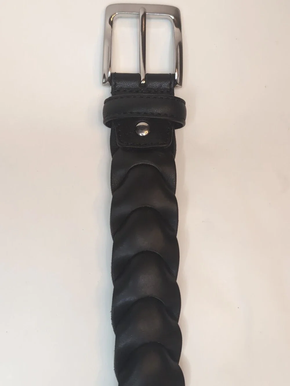 Tommy Bahama Black Braided leather Belt. Size 36